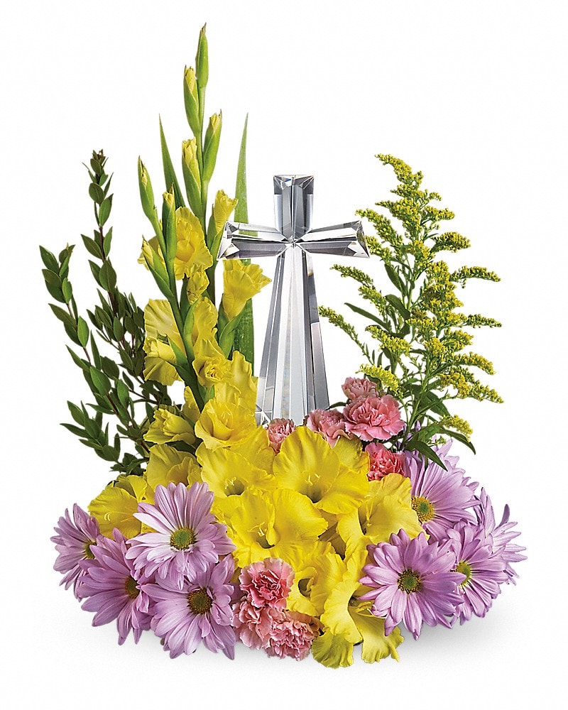 Teleflora's Crystal Cross Bouquet