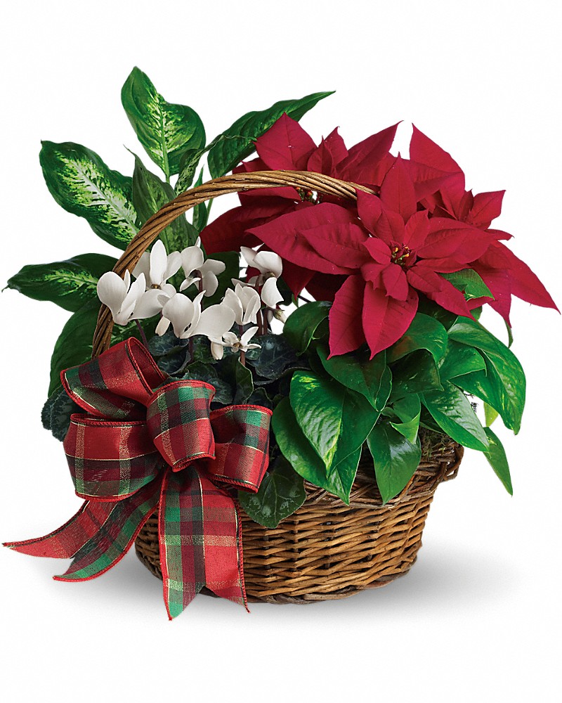 Holiday Homecoming Basket Bouquet