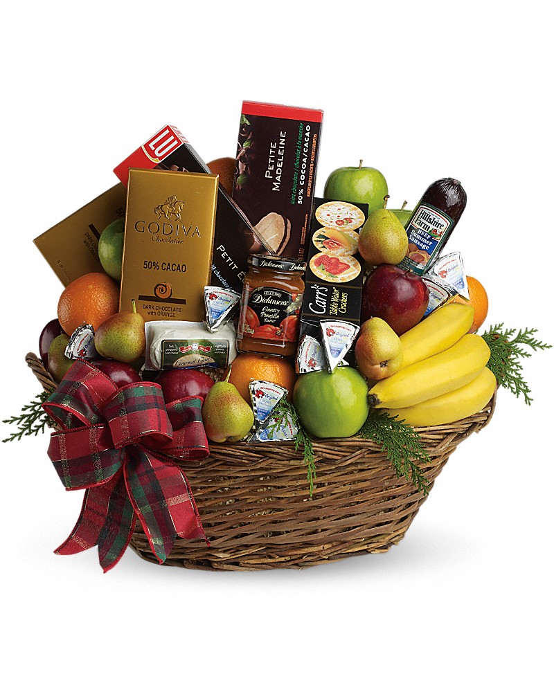 The Ultimate Christmas Basket Bouquet