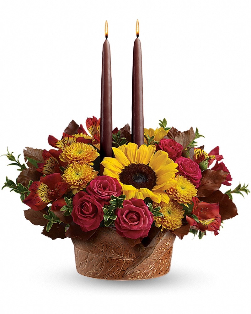 Teleflora's Sunny Thanksgiving Centerpiece