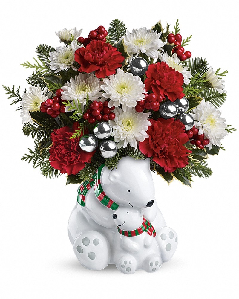 Teleflora's Send A Hug Cuddle Bears Bouquet