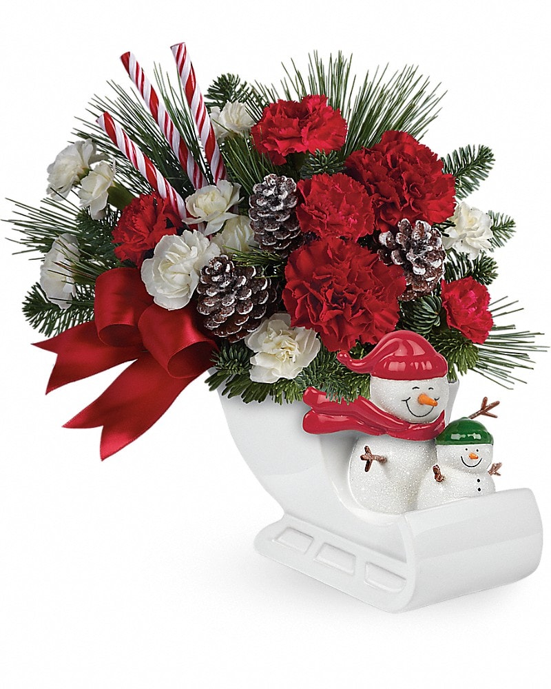Send a Hug® Open Sleigh Ride by Teleflora Bouquet