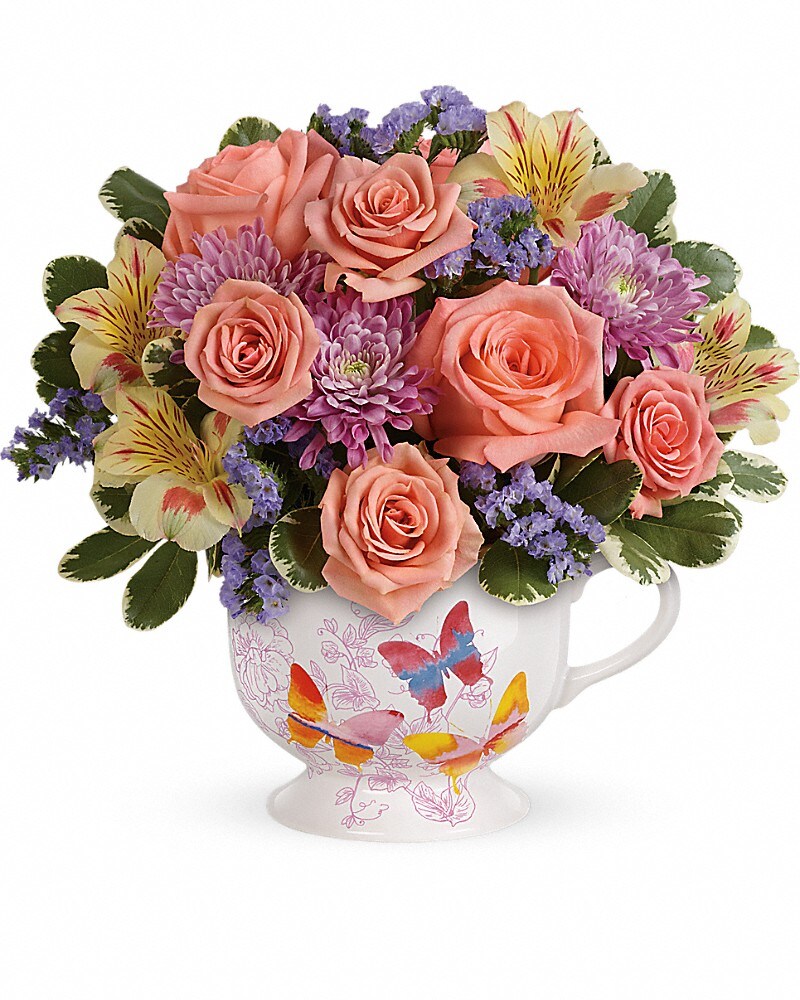 Teleflora's Butterfly Sunrise Bouquet