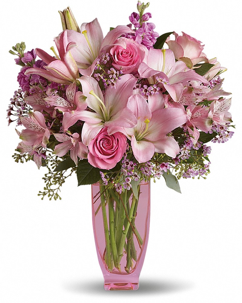 Teleflora's Pink Pink Bouquet With Pink Roses