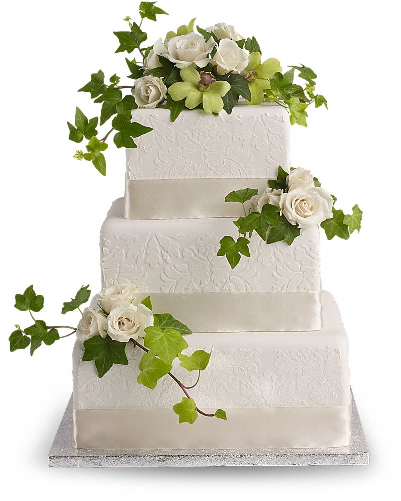 Roses and Ivy Cake Decoration Specialty Arrangement