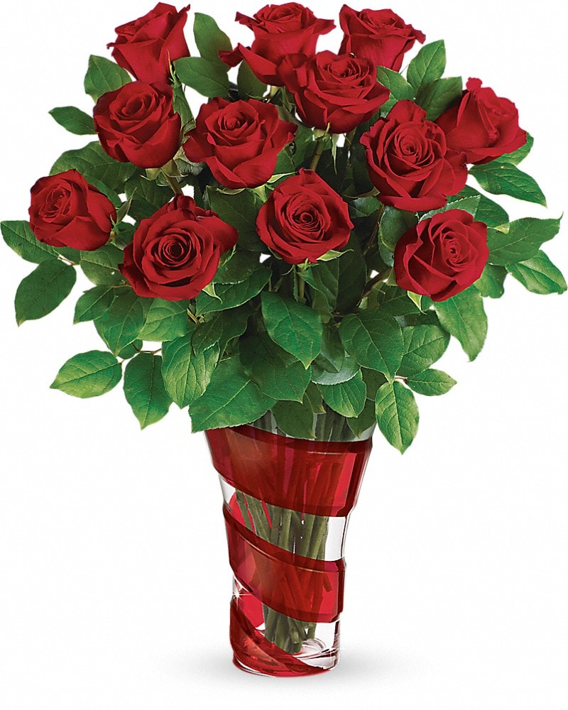 Teleflora's Dancing In Roses Bouquet