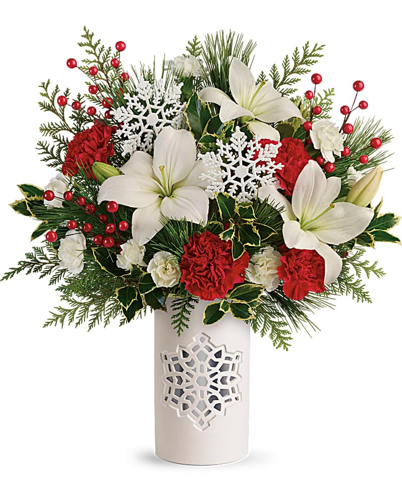 Teleflora's Festive Flurries Bouquet