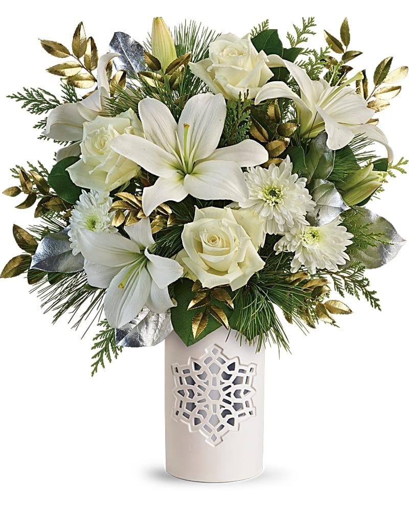 Teleflora's White Snowflake Bouquet