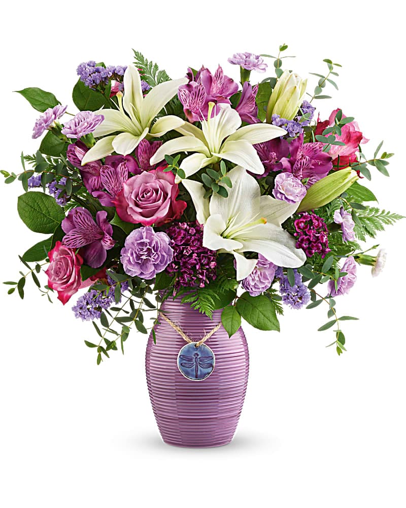 Teleflora's Dreamy Dragonfly Bouquet