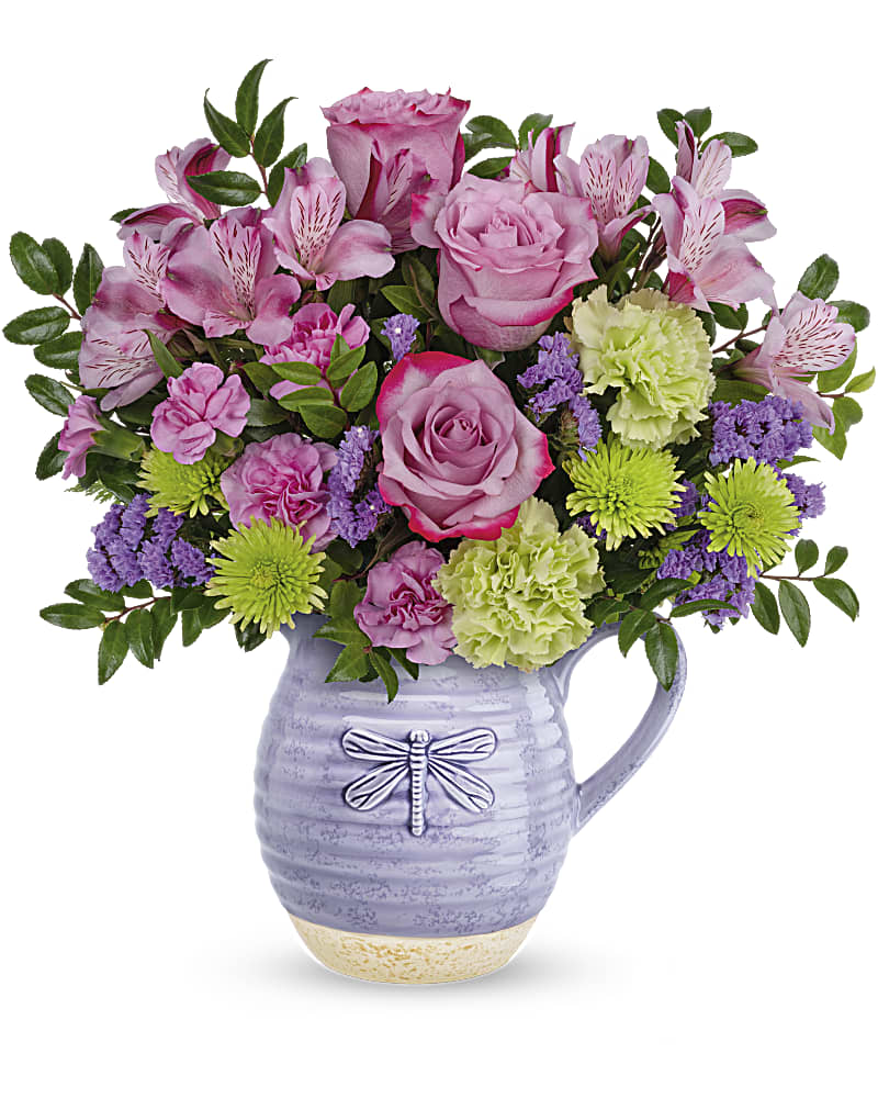 Teleflora's Whimsical Dragonfly Bouquet