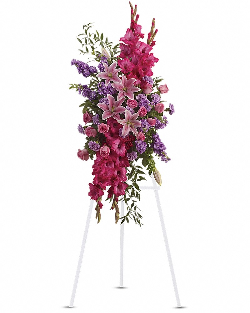 Touching Tribute Spray Sympathy Arrangement
