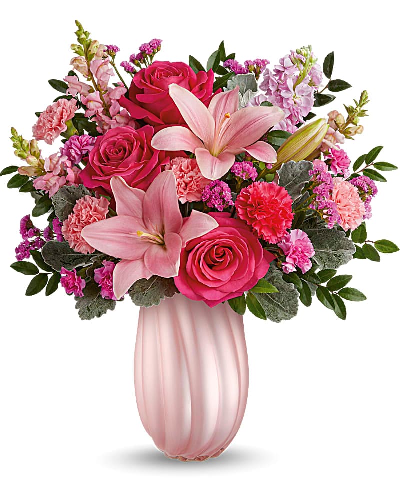 Teleflora's Rosy Swirls Bouquet
