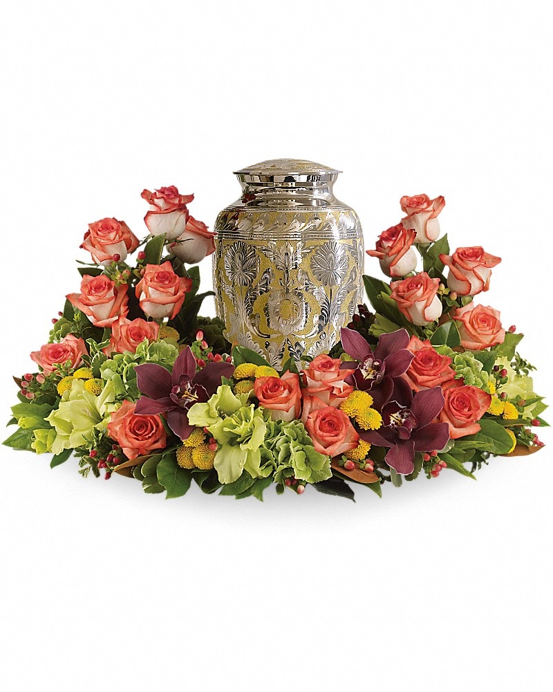 Sunset Wreath Sympathy Arrangement
