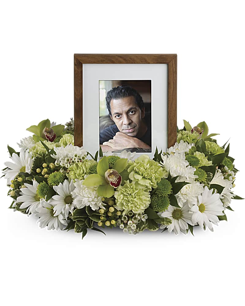 Garden Wreath Sympathy Arrangement