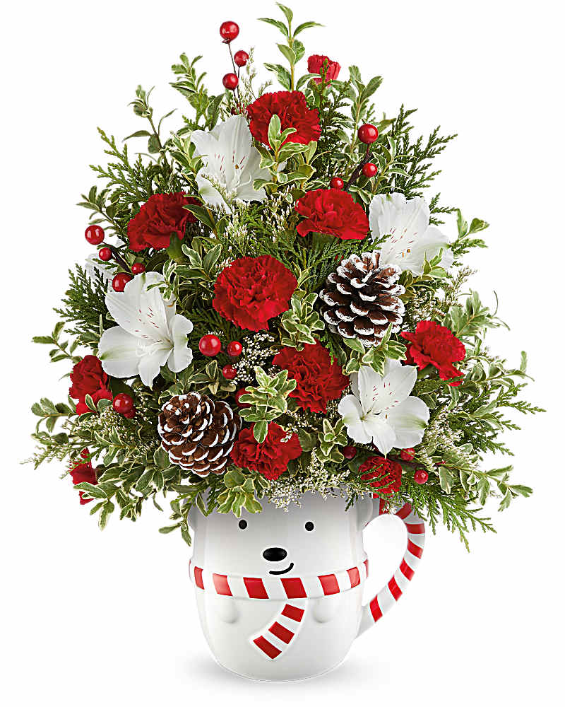 Teleflora's Send A Hug Snowy Lane Tree