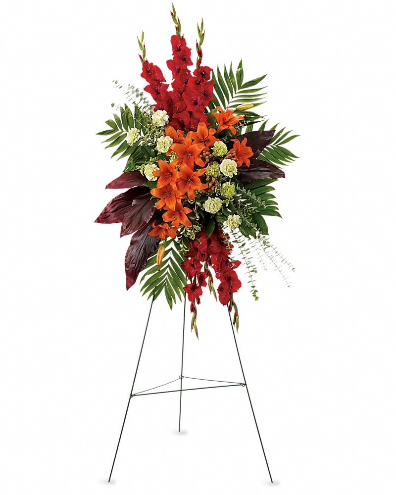 A New Sunrise Spray Sympathy Arrangement