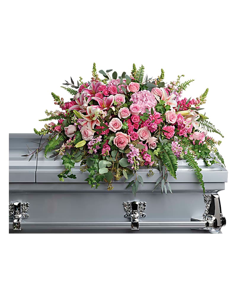 Beautiful Memories Casket Spray Sympathy Arrangement