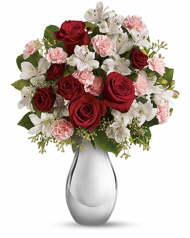 Teleflora's Crazy For You Bouquet With Red Roses