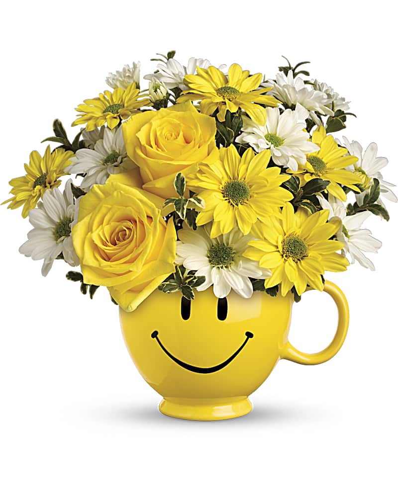 Teleflora's Be Happy® Bouquet With Roses