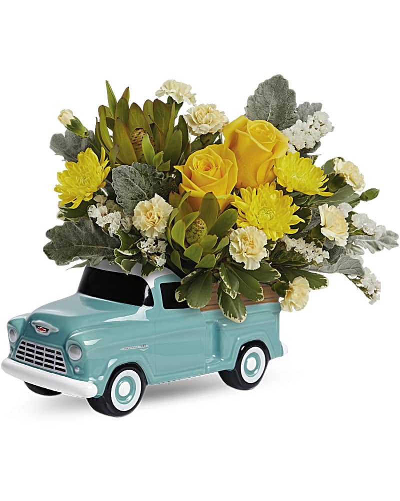 Teleflora's Chevy Blooming Pickup Bouquet