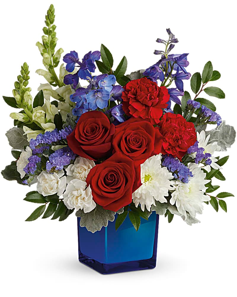 Teleflora's Red White Blooms Bouquet