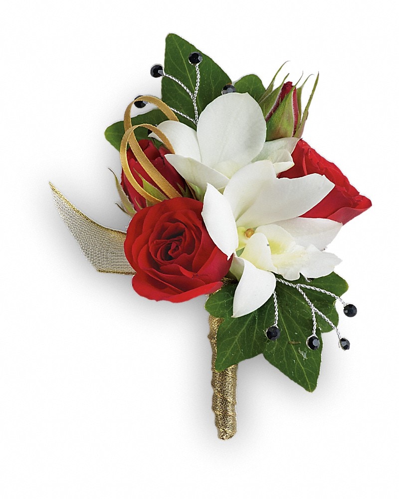 Star Studded Boutonniere